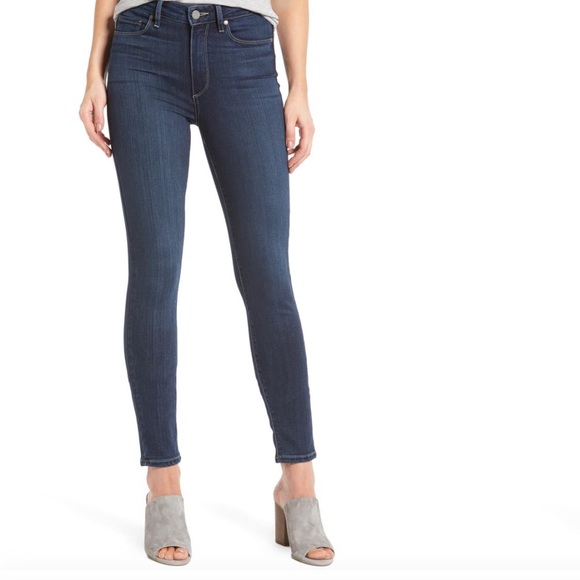 paige hoxton high waist ankle skinny jeans